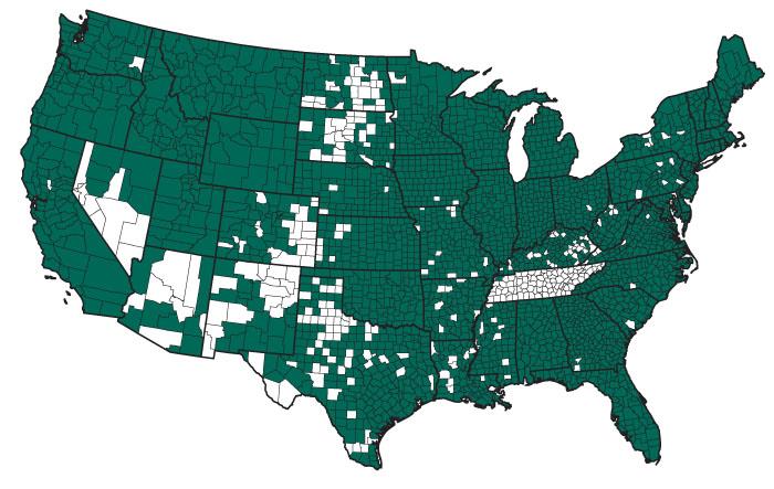 Map of US